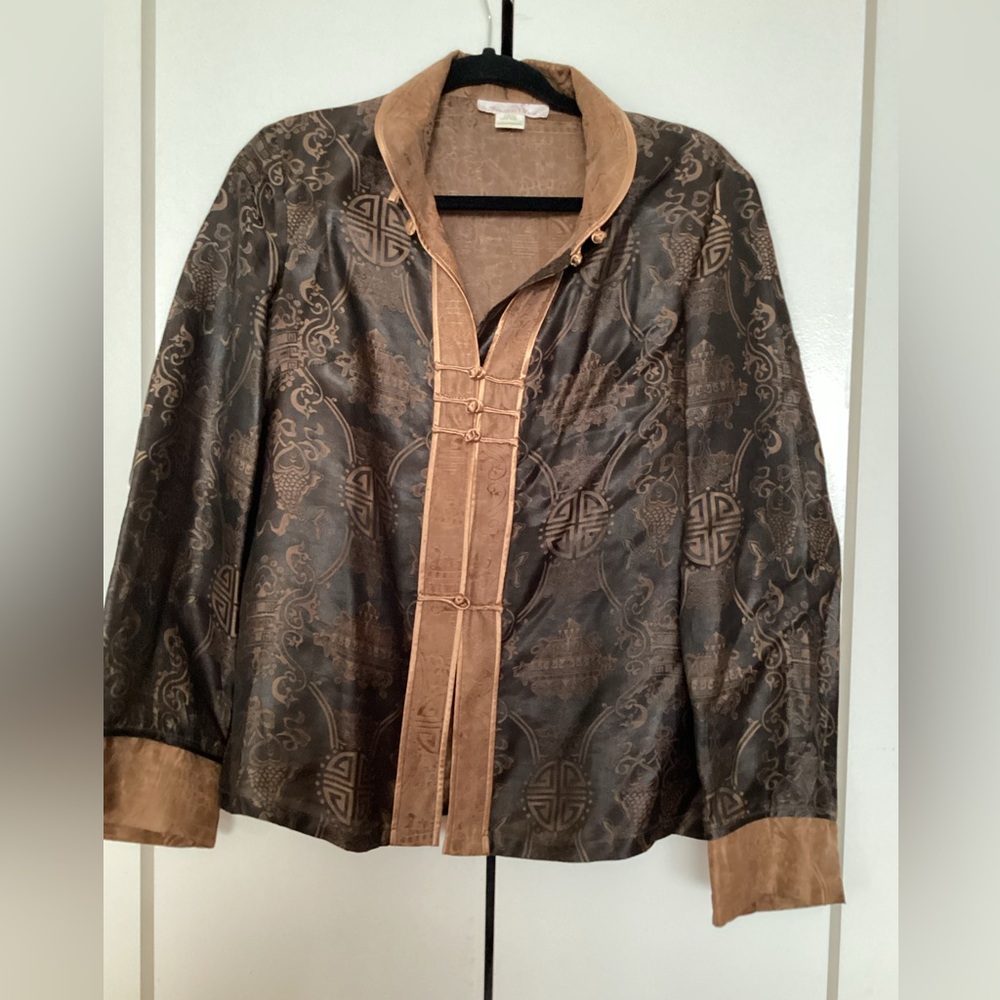 100% silk hanfu Chinese jacket